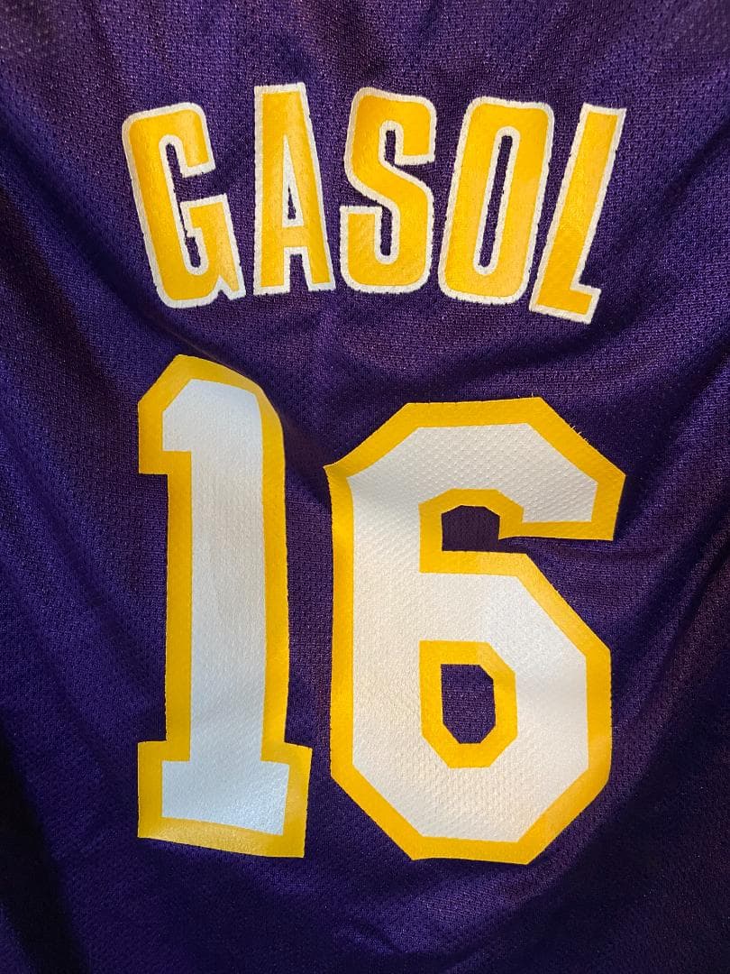 Adidas Lakers PAU GASOL ユニフォーム M