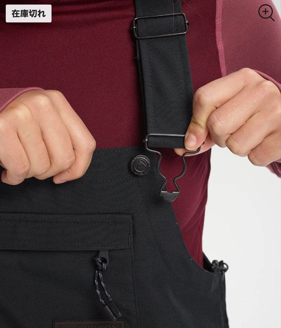 BURTON スノボウェア ウィメンズ アヴァロンビブパンツ 黒 S 美品