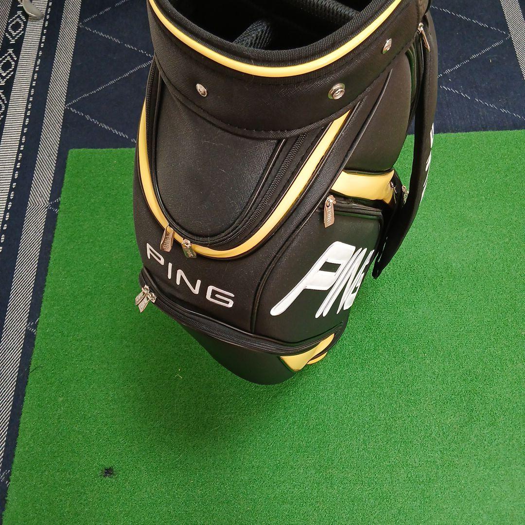 PING キャディバッグ 黒と黄色