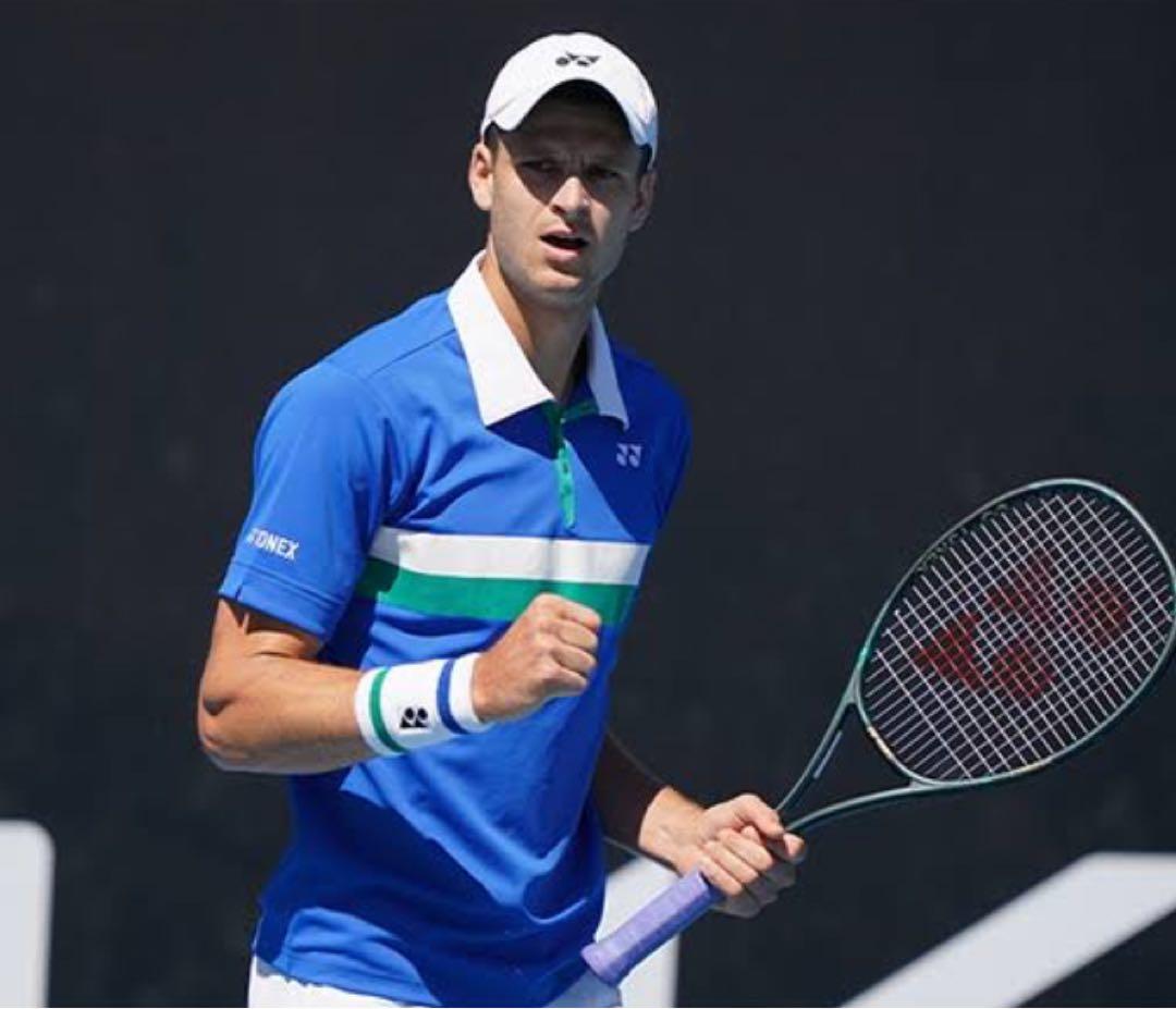 YONEX テニス ポロシャツ 青 75周年 L
