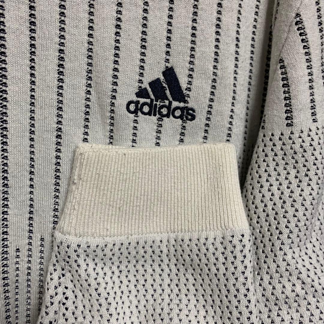 adidas ゴルフ 防風 長袖フルジップセーター GV1191 （ホワイト）