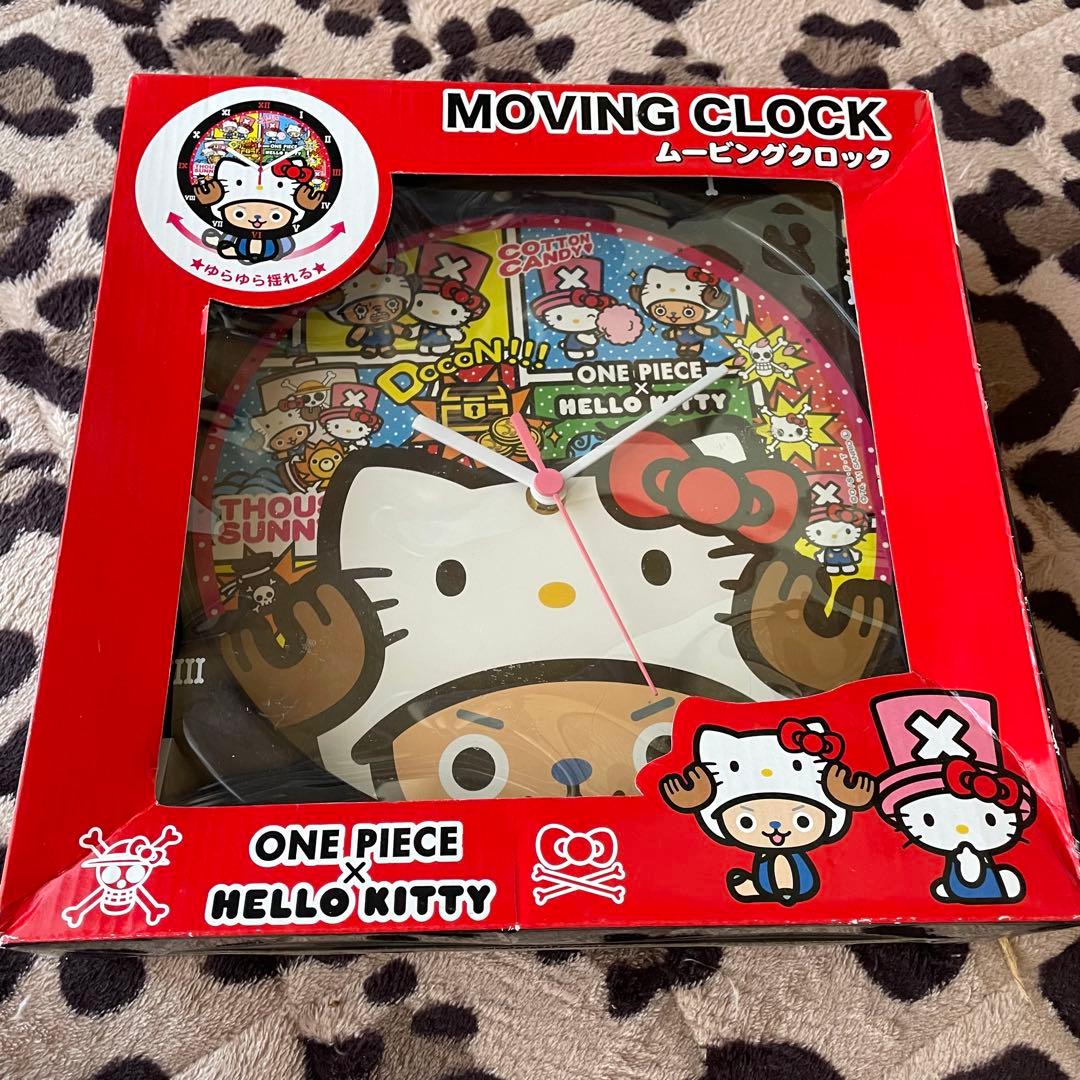 ONE PIECE HELLO KITTY コラボ ムービングクロック 2点