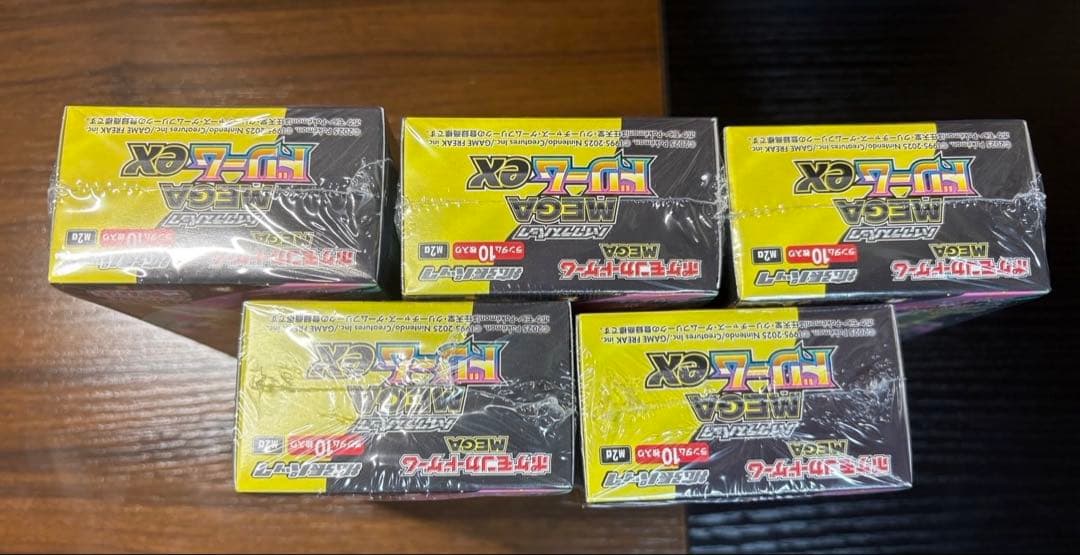 ポケカ MEGAドリームex 5box シュリンク付き