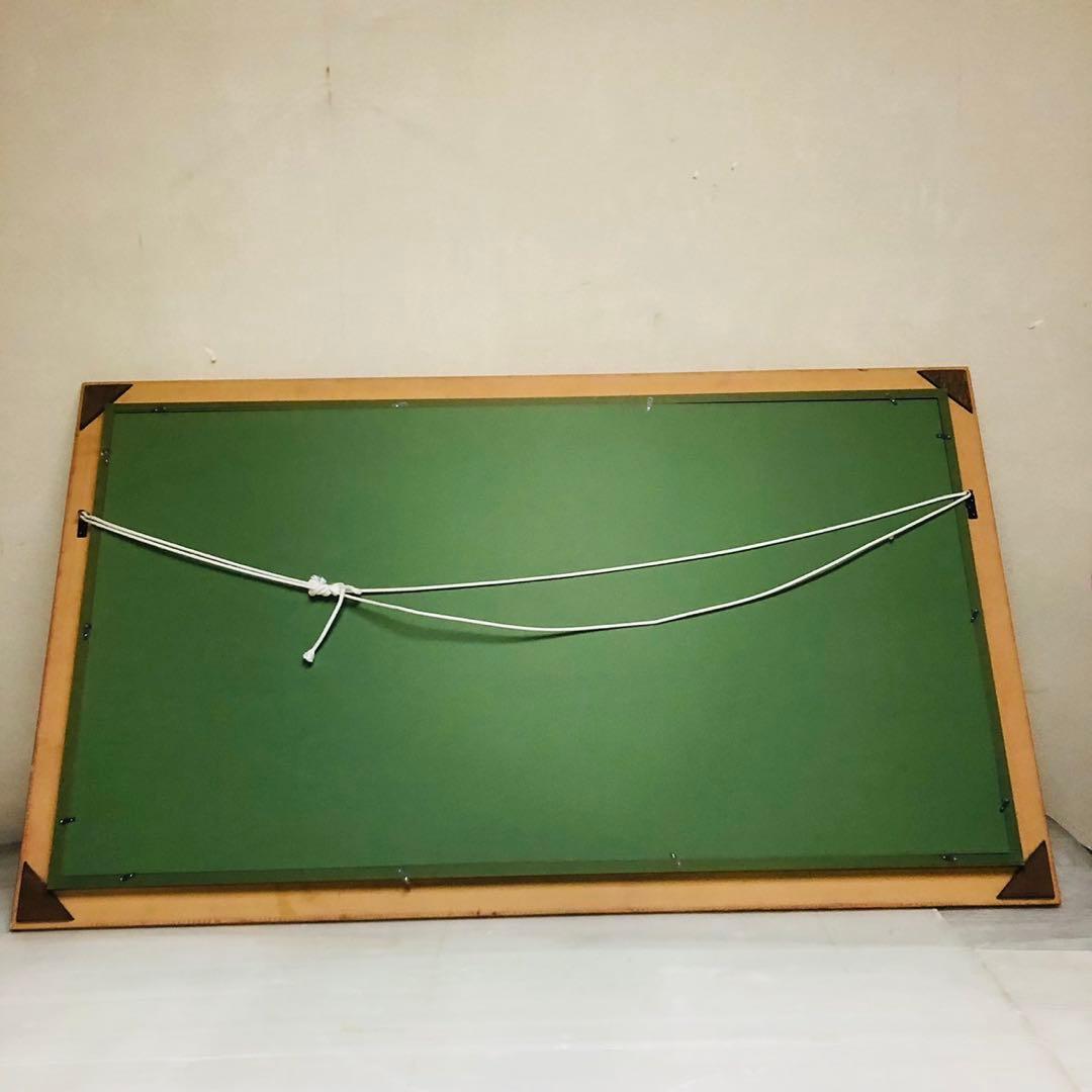 H43コレクション品✨油絵 香港 ビクトリアハーバ アンティーク インテリア