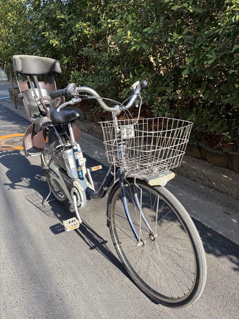 電動自転車　パナソニック26インチ　バッテリー大容量13.2Ahチャイルドシート
