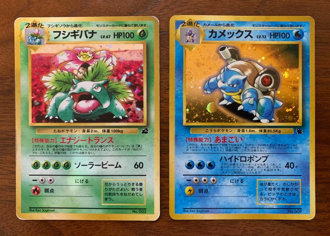 イントロパックセット(うずまきホロのフシギバナ&カメックス) ポケモンカード旧裏