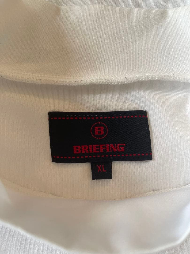 BRIEFING ハイネックシャツ ホワイト