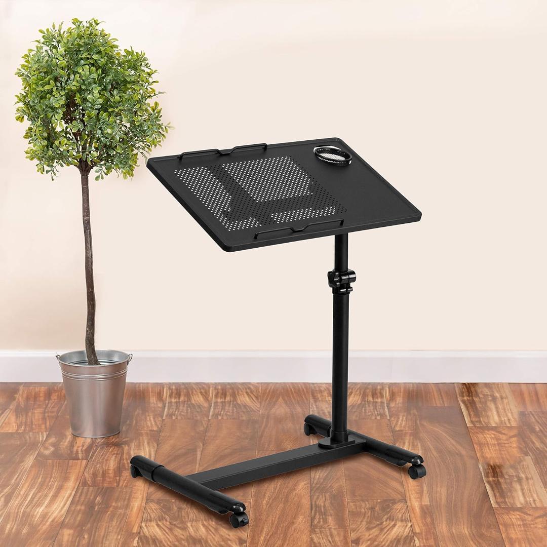Flash Furniture Macon ブラック 高さ調節可能 スチール製