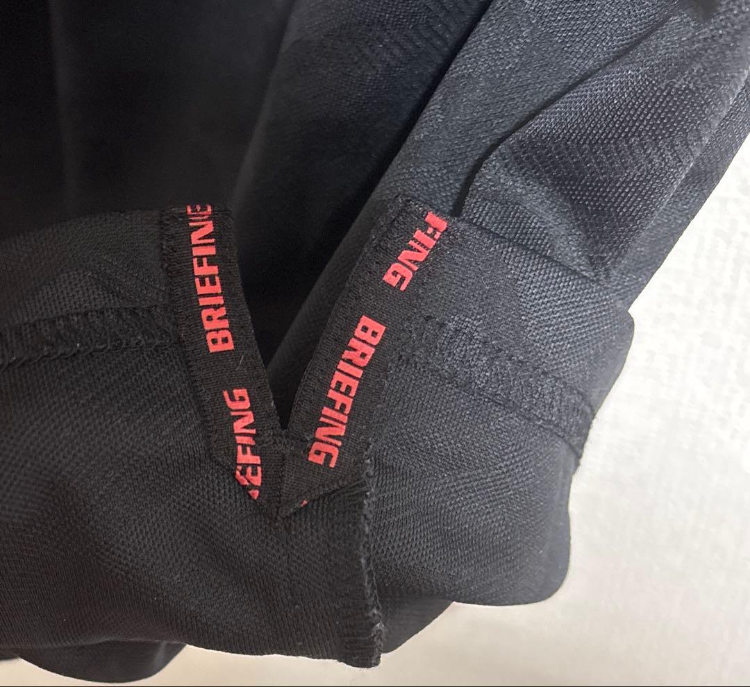 【美品】BRIEFING GOLF 半袖ポロシャツ ブラック カモフラ L