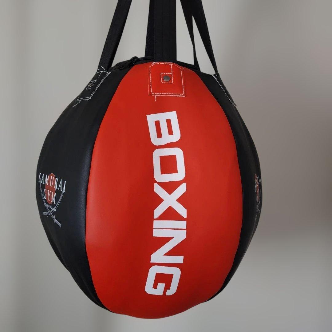 SAMURAI GYM 　サンドバッグ 赤×黒　レザー　 新品未使用