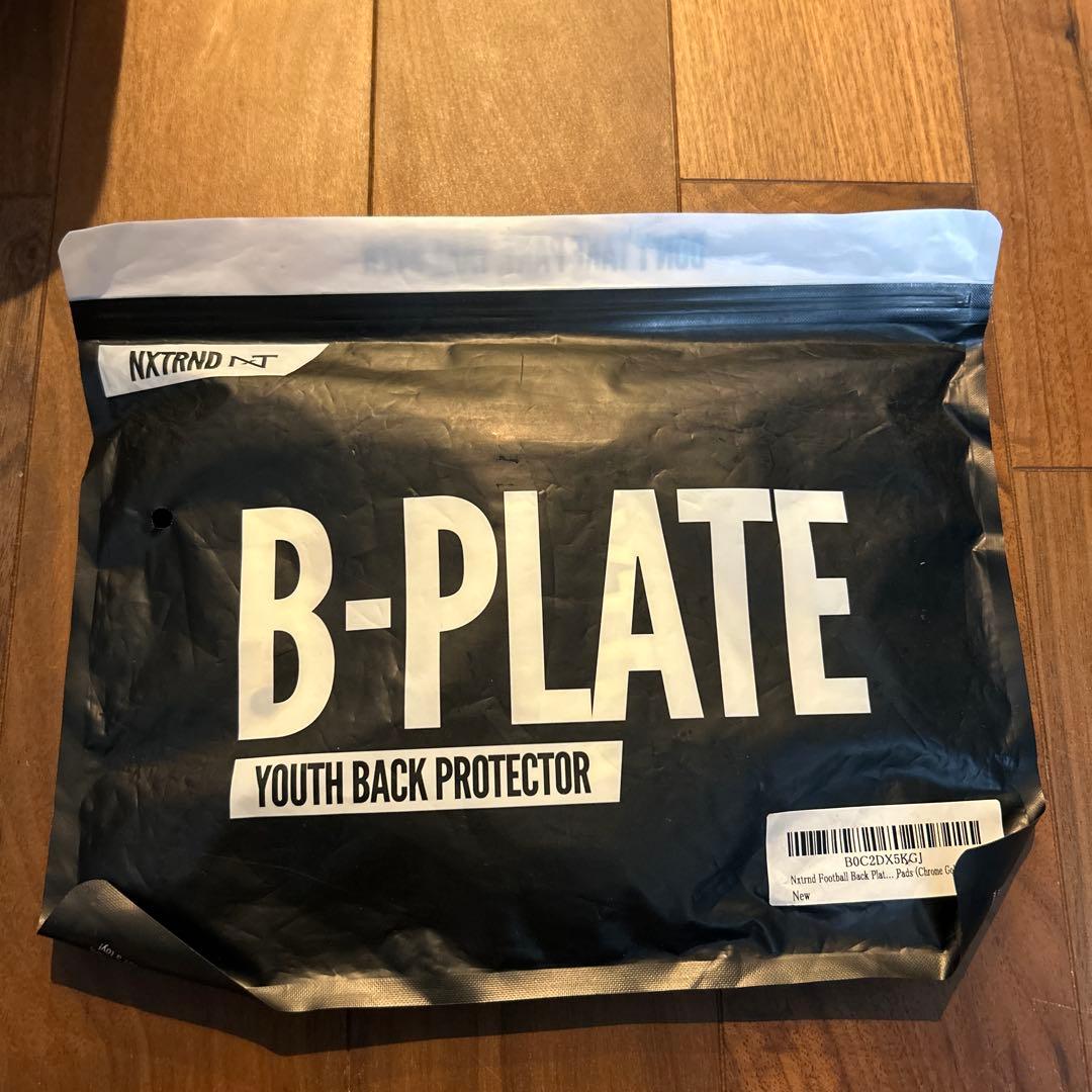 NXTRND B-PLATE　アメフト バックプレート Chrome GOLD