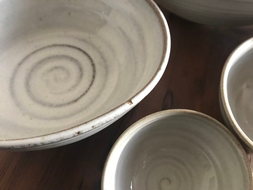 湯布院　入れ子　ボウル　椀　茶碗　祥納蘊窯　小鉢　中鉢　大鉢　セット