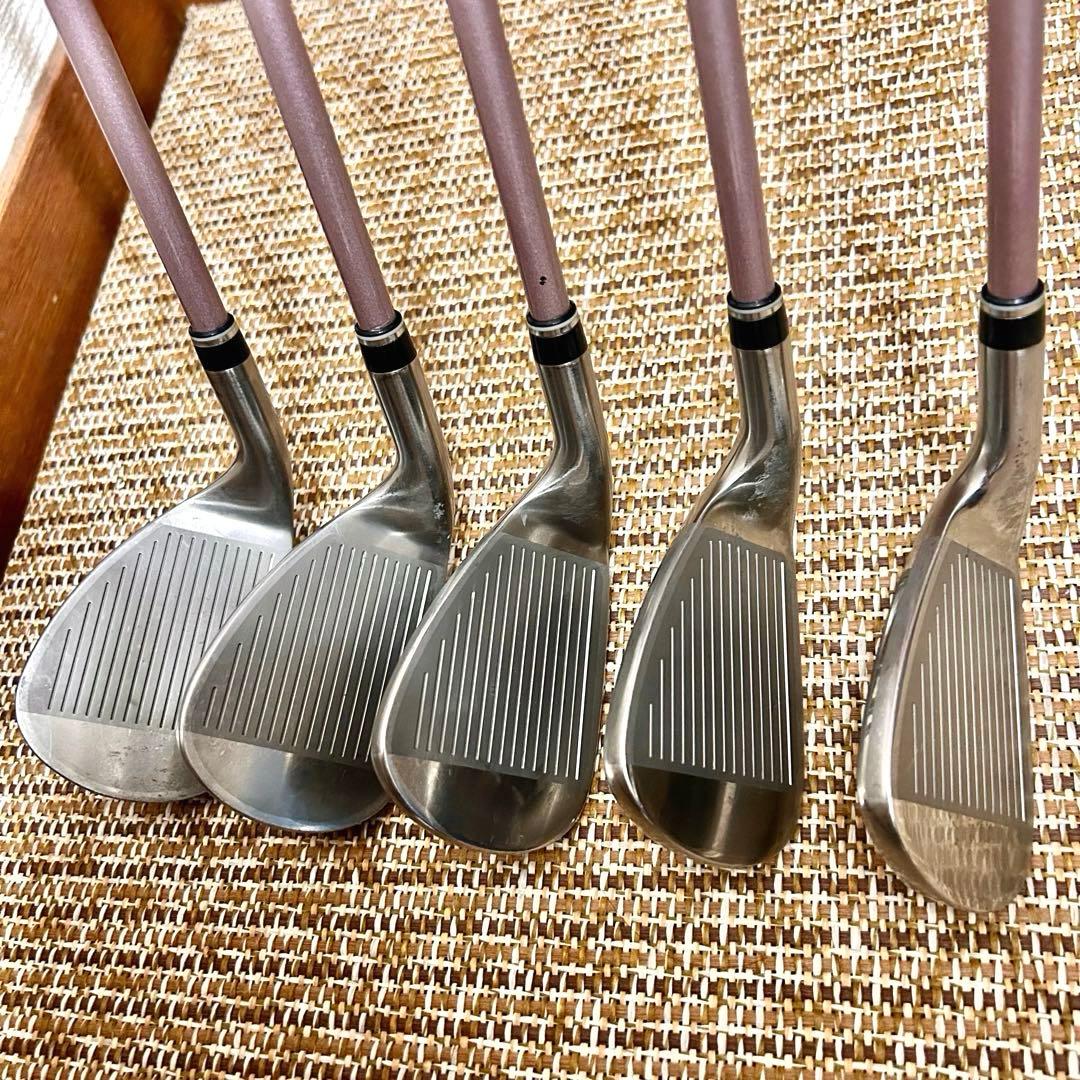 美品■レディースアイアン　ゼクシオ10 5本　ゴルフクラブ　フレックスA
