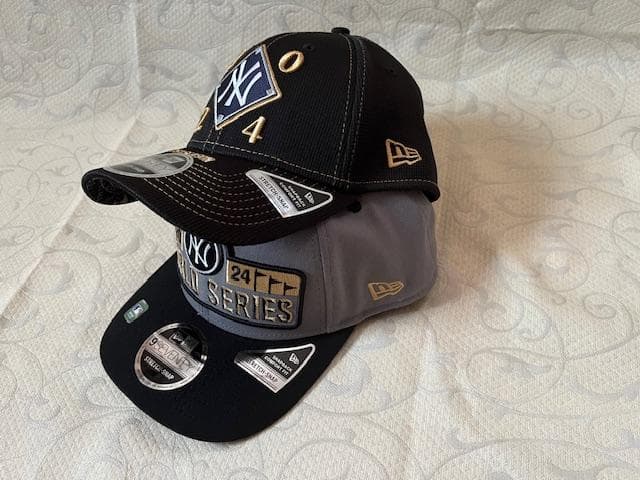 NYヤンキース2024ポストシーズン2回優勝時選手着用９シリーズ2組限定CAP