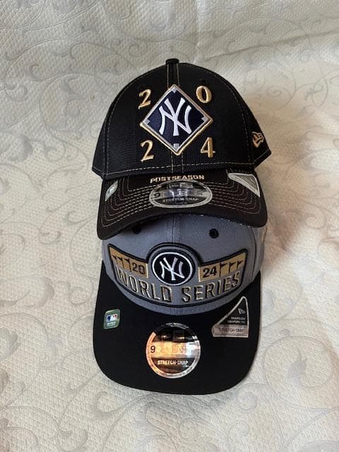 NYヤンキース2024ポストシーズン2回優勝時選手着用９シリーズ2組限定CAP