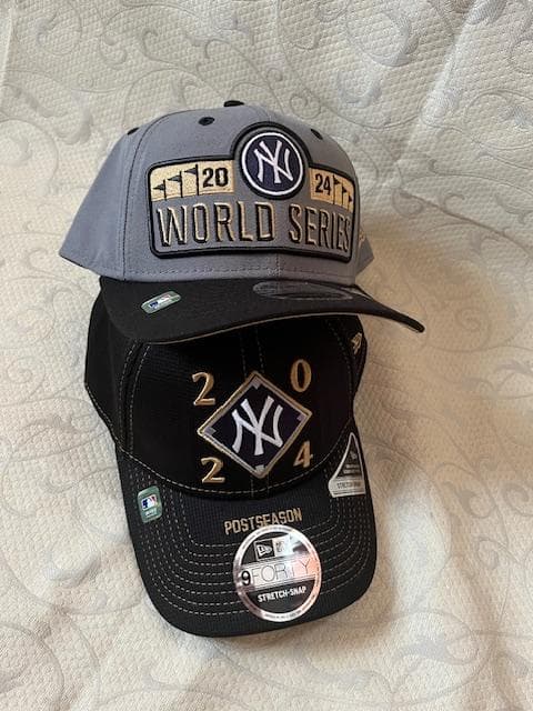 NYヤンキース2024ポストシーズン2回優勝時選手着用９シリーズ2組限定CAP