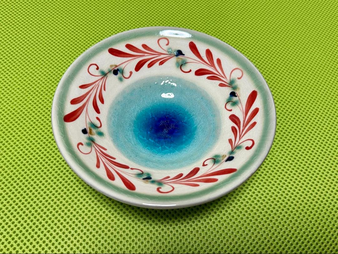 1/12まで値引き【新品】陶房火風水　五寸深皿　大変希少なやちむんです！
