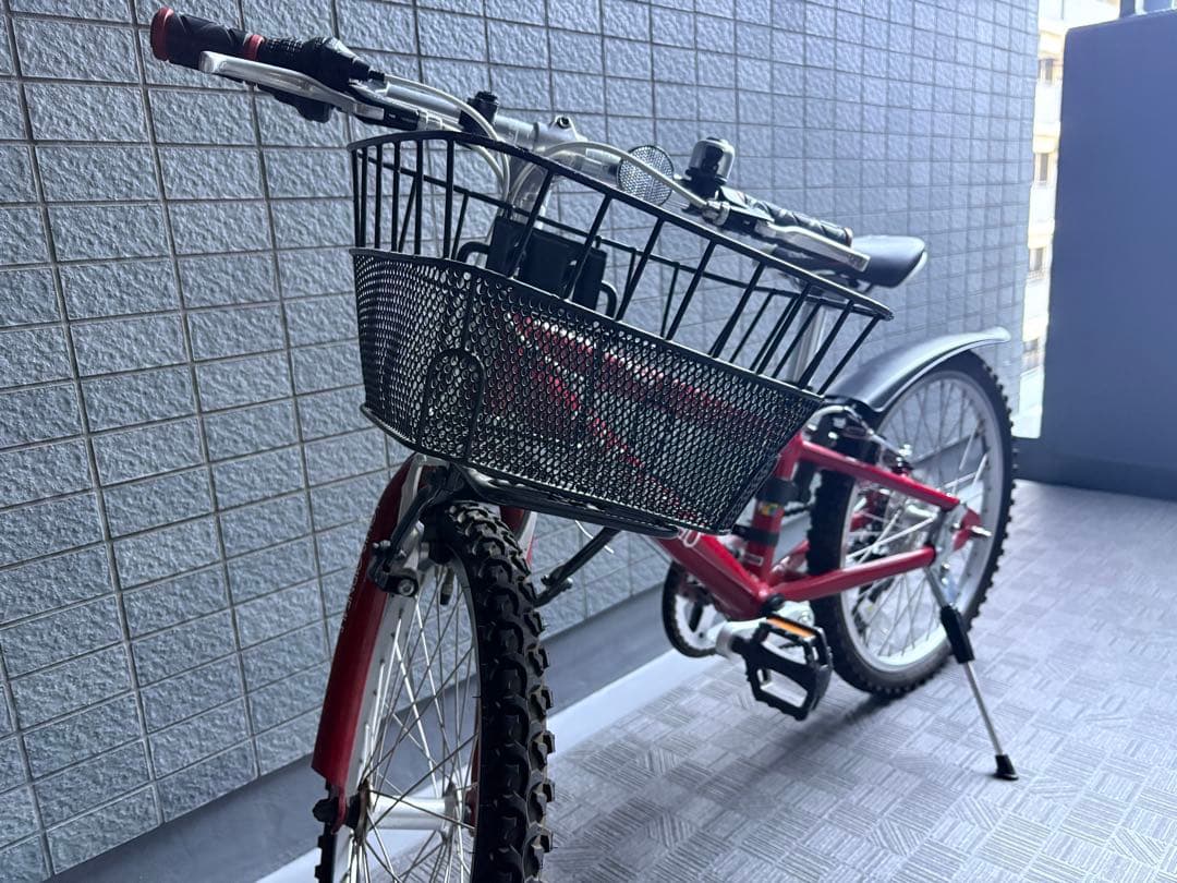 LOUIS GARNEAU 赤いキッズ自転車 前カゴ付き ※値下げしました。