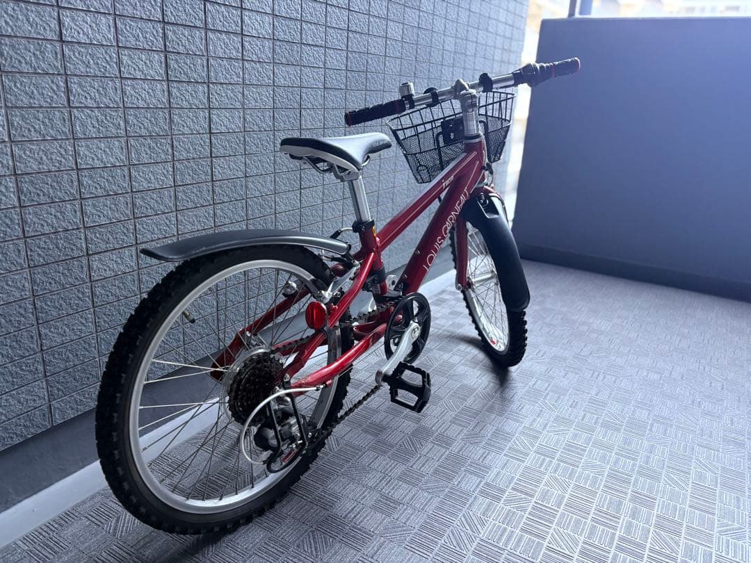 LOUIS GARNEAU 赤いキッズ自転車 前カゴ付き ※値下げしました。