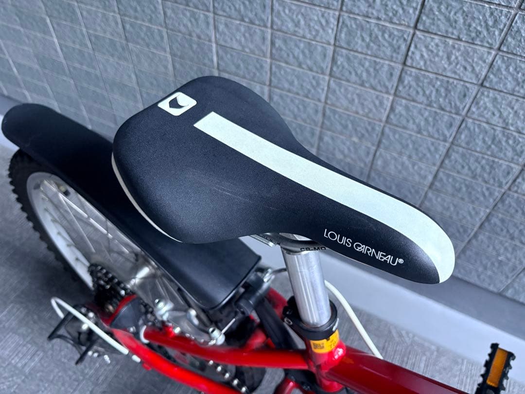 LOUIS GARNEAU 赤いキッズ自転車 前カゴ付き ※値下げしました。