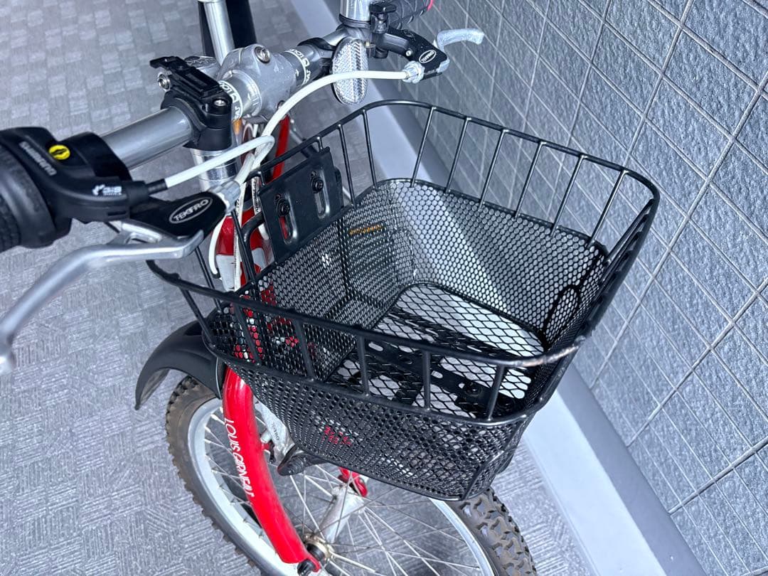 LOUIS GARNEAU 赤いキッズ自転車 前カゴ付き ※値下げしました。