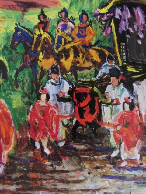 井手宣通、【日本のまつり京都葵祭】、希少な大判額装用画集より