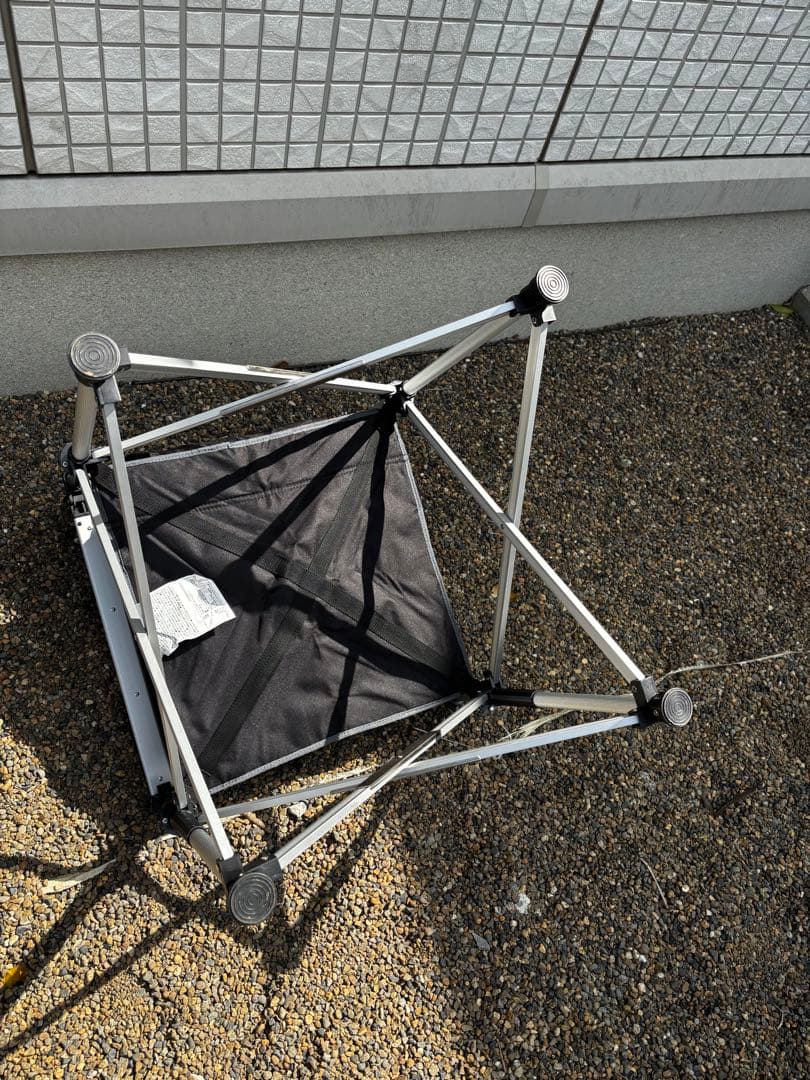 アウトドアチェア 折りたたみ式 黒