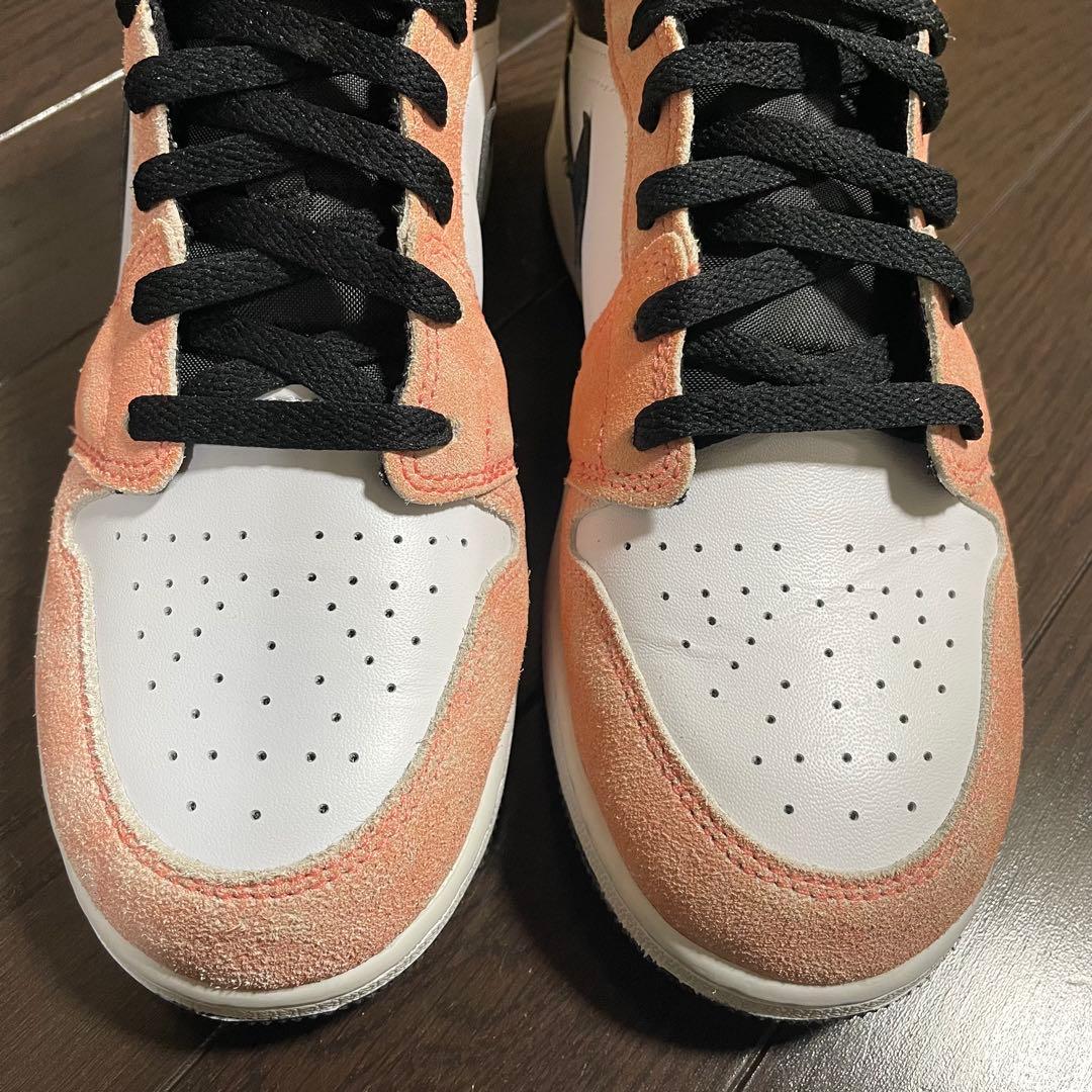 美品 Nike GS エアジョーダン1 Mid Flight Club 25cm