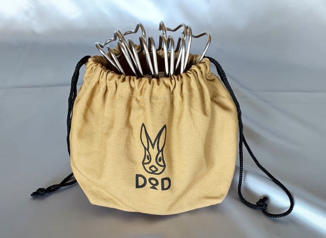 【新品未使用品】DOD ウサシェラノカゾク ステンレスシェラカップ8個 収納袋付