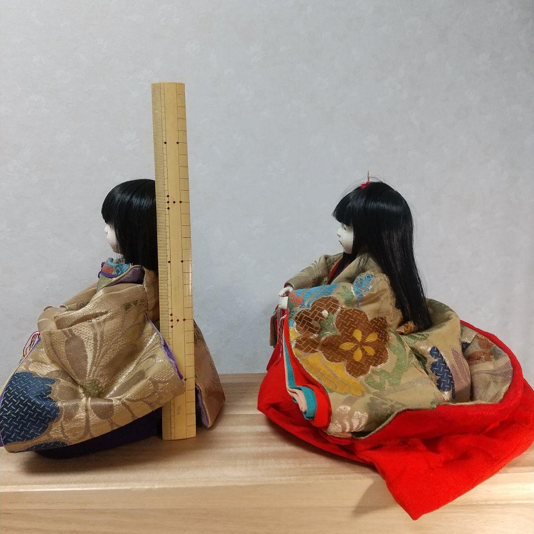 雛人形 雛祭り ハンドメイド 手作り 一点物 市松人形 古布 縮緬
