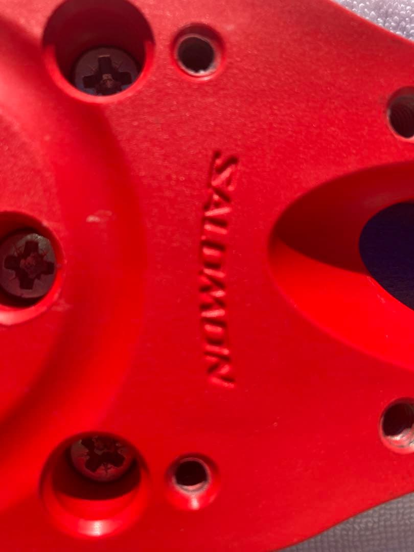 ショートスキー(ファン)スノーボードブーツ用SALOMON×SALOMON 青赤