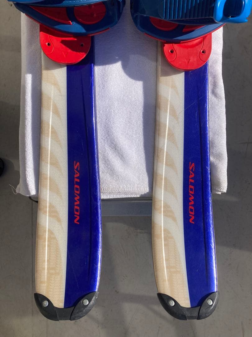 ショートスキー(ファン)スノーボードブーツ用SALOMON×SALOMON 青赤