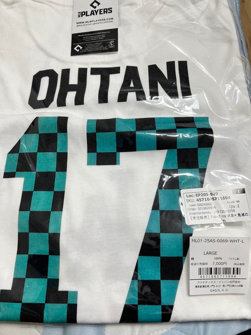 鬼滅の刃 ×ドジャース　コラボ 大谷翔平 Tシャツ 竈門炭治郎