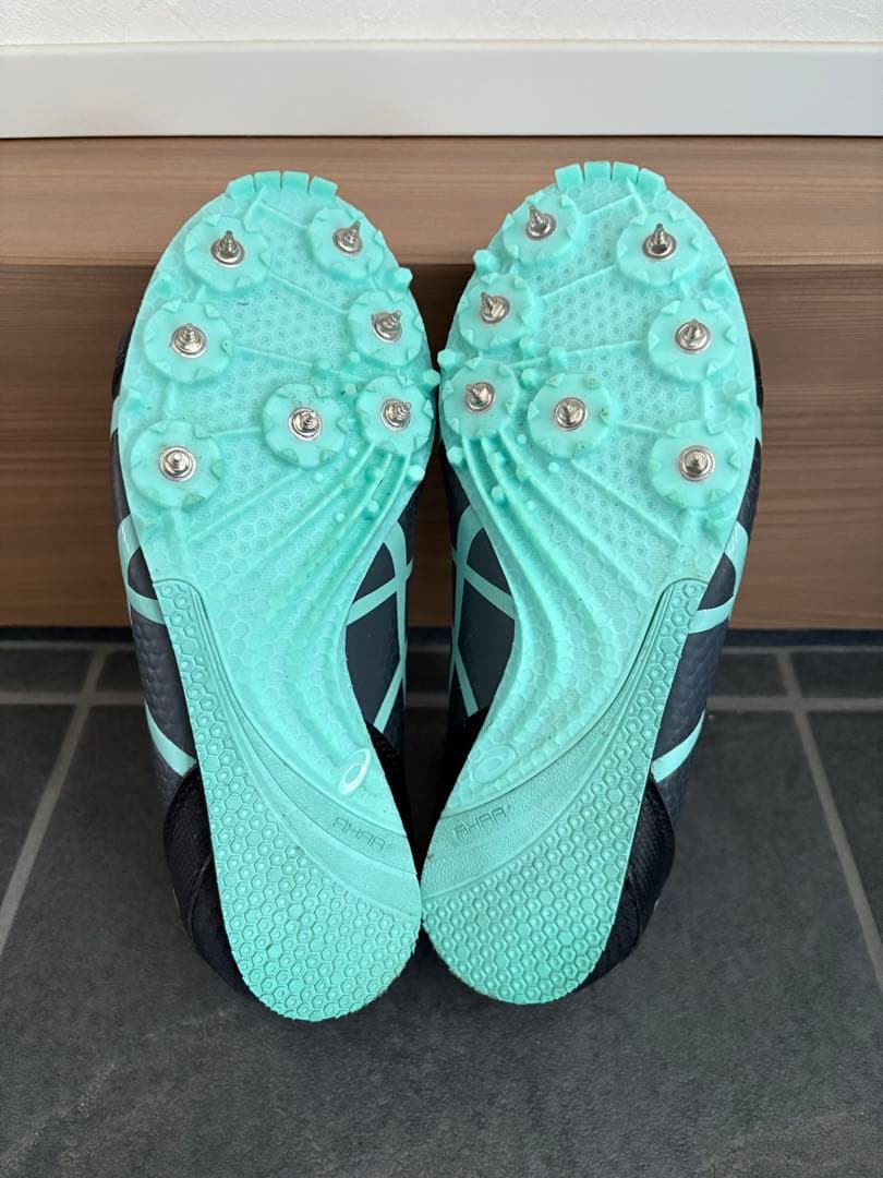 アシックス ASICS EFFORT スパイクシューズ ブラック ミント