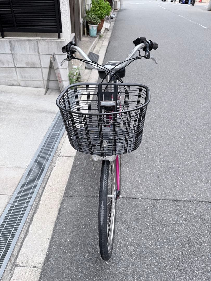 大阪府　ヤマハ　電動アシスト自転車 ピンク