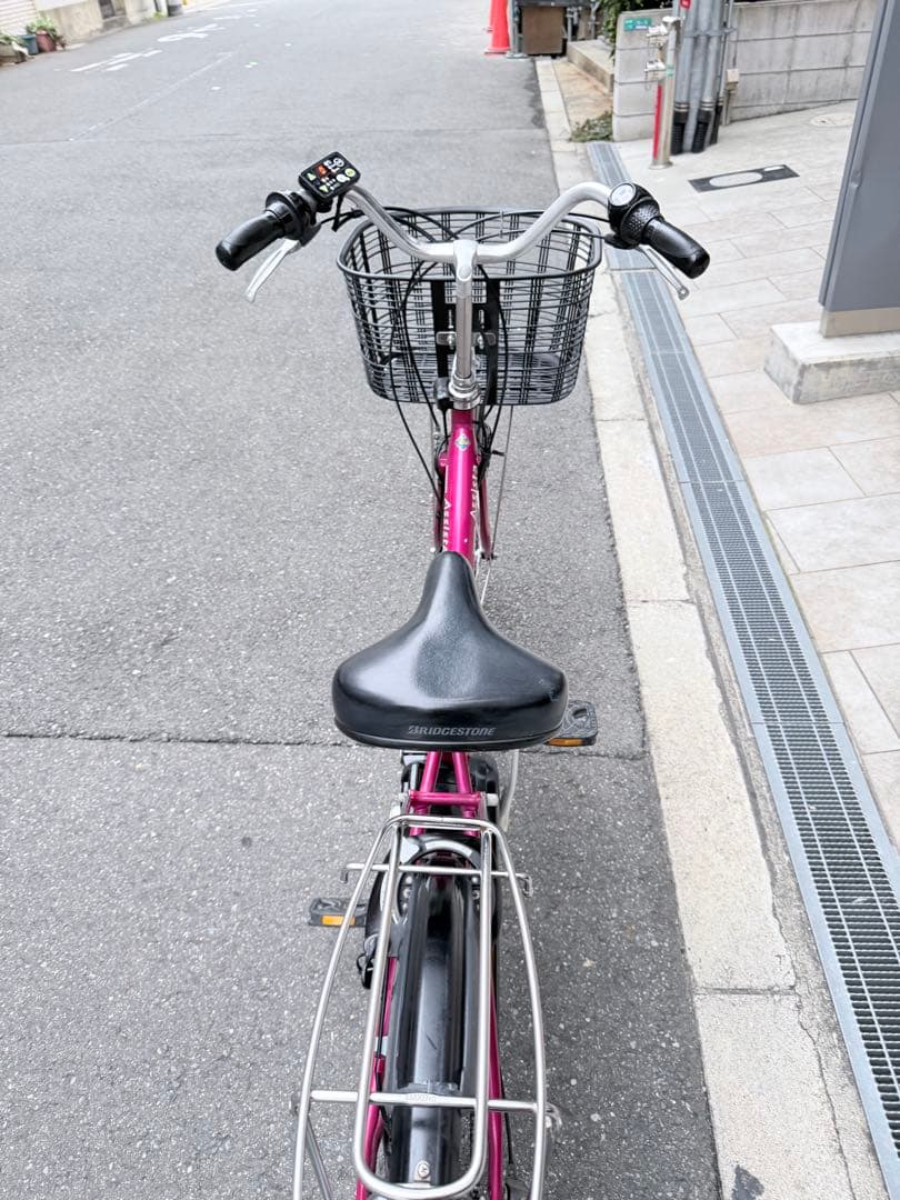 大阪府　ヤマハ　電動アシスト自転車 ピンク