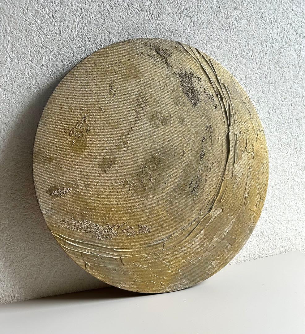 -Texture Art／30cm サークル N.キャンバスボード c