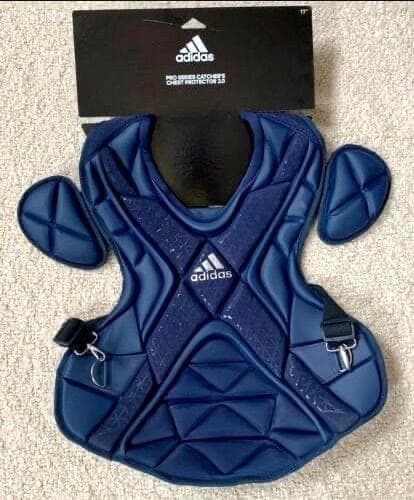 新品☆アメリカ国内限定☆UAマスク＋adidasプロテクター・レガース★紺