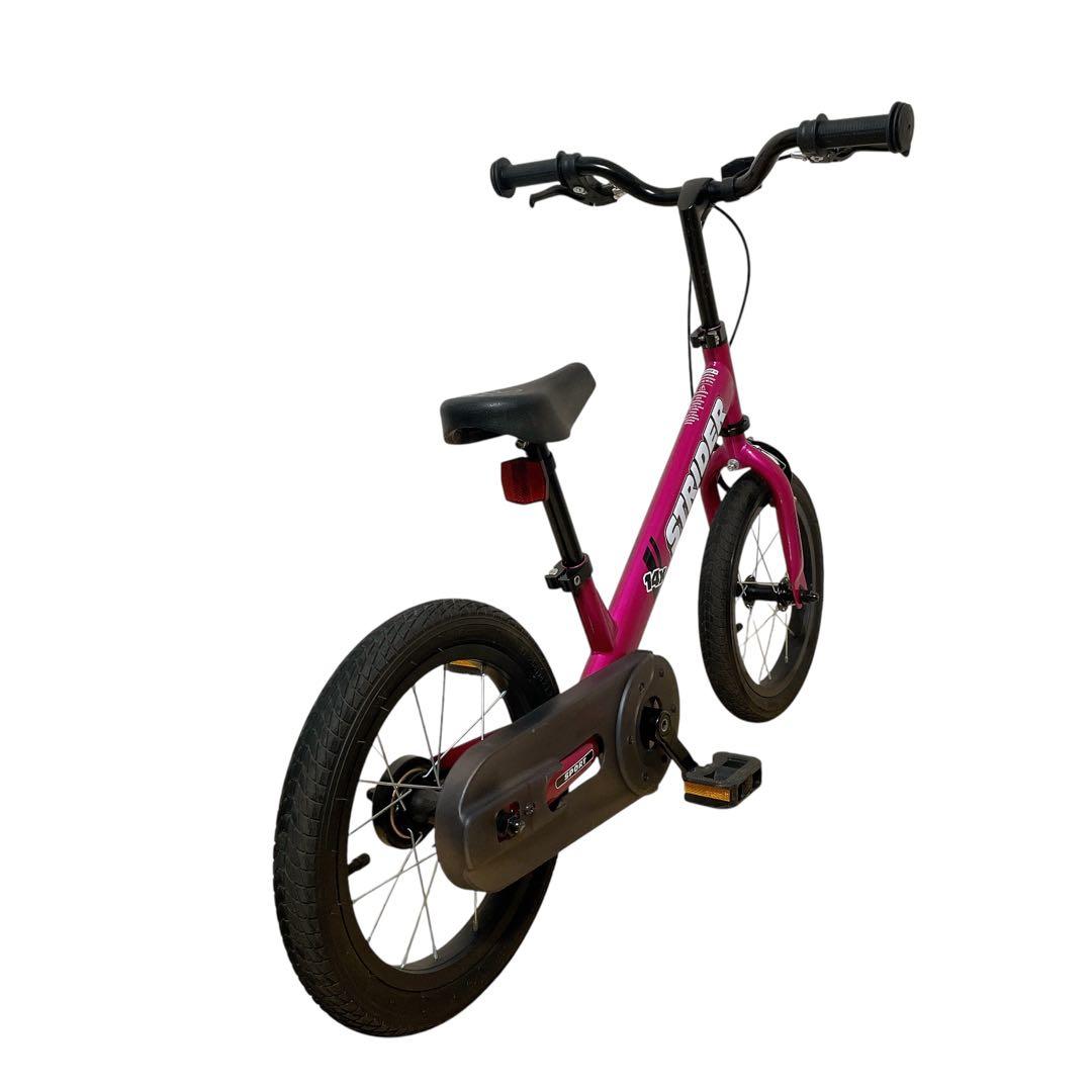ストライダー　14X ピンク　純正スタンド　strider ペダル付き　自転車