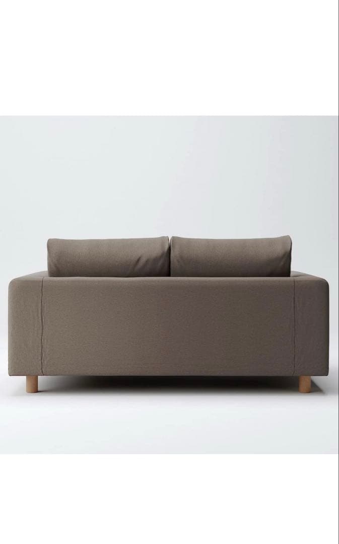MUJI ソファカバー 2人用 コットンキャンバス 2019