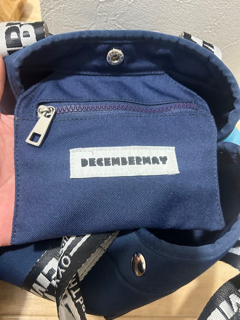 DEGEMBERAY トートバッグ ネイビー/オレンジ