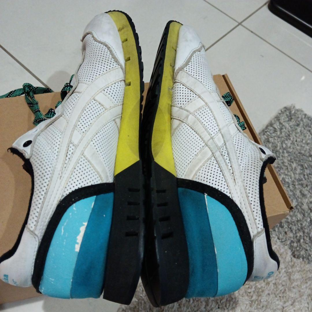 Onitsuka Tiger メッシュシューズ ホワイト/グリーン27サイズ
