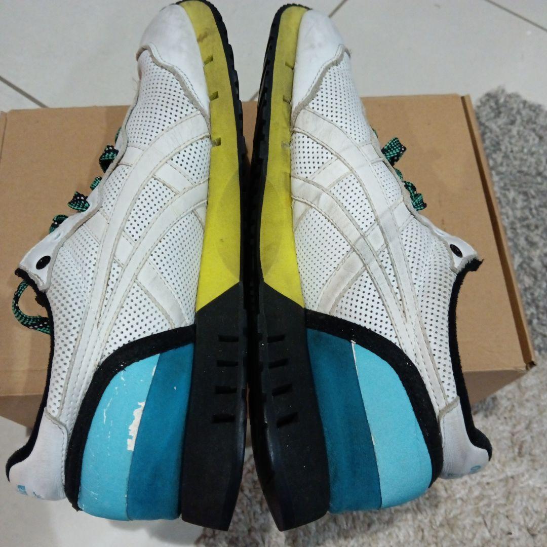 Onitsuka Tiger メッシュシューズ ホワイト/グリーン27サイズ