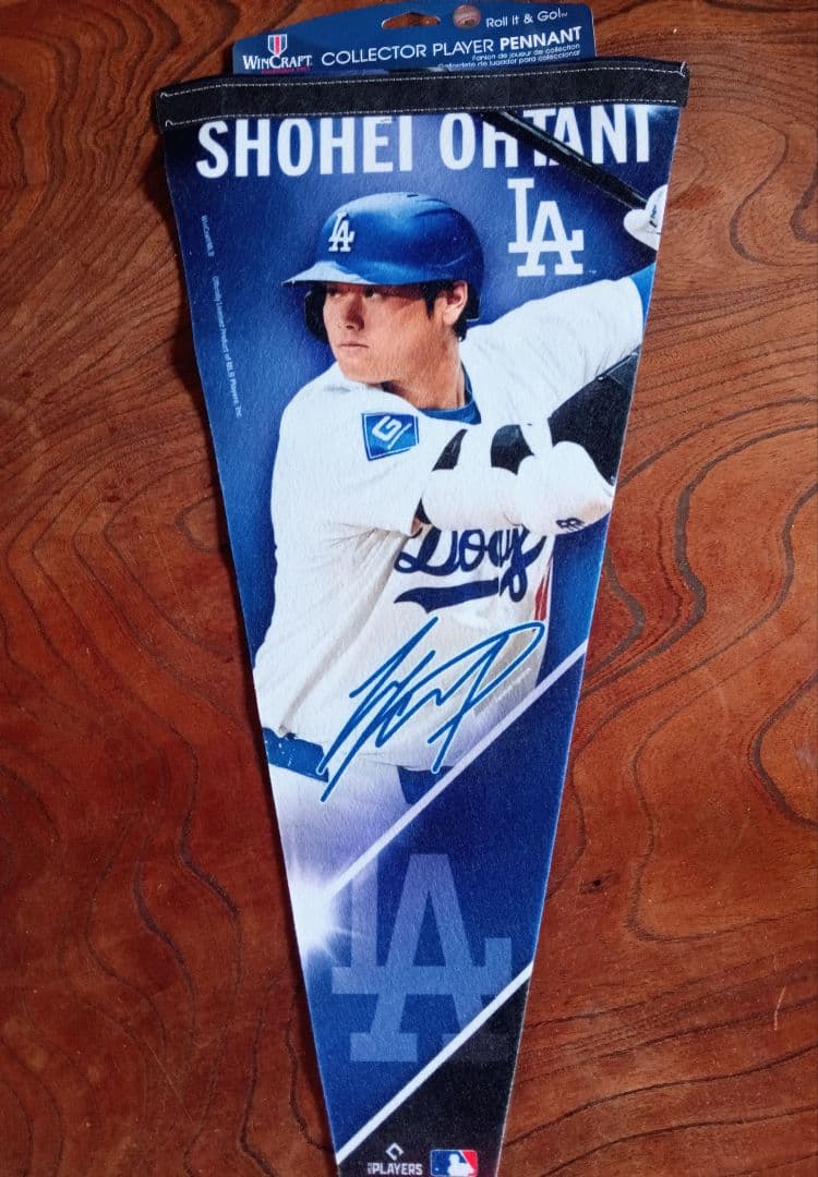★大谷翔平〜ドジャースxエンゼルス.MLB公式コレクタープレイヤーペナント