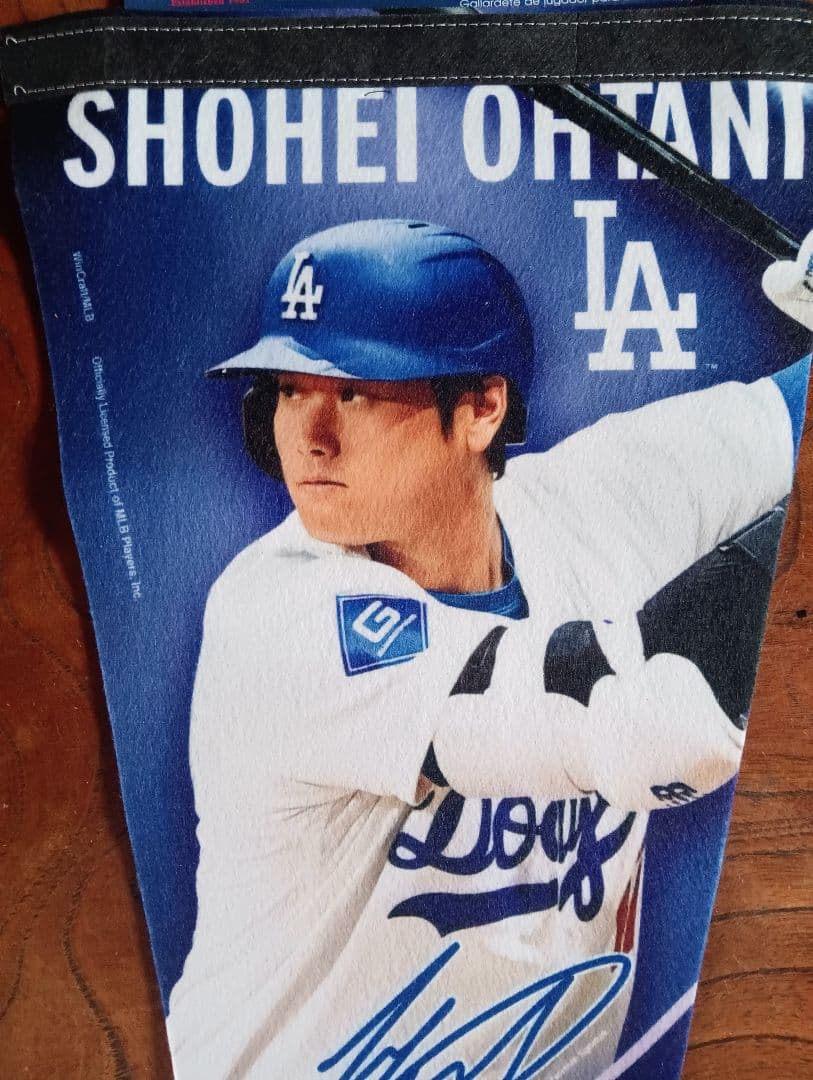 ★大谷翔平〜ドジャースxエンゼルス.MLB公式コレクタープレイヤーペナント