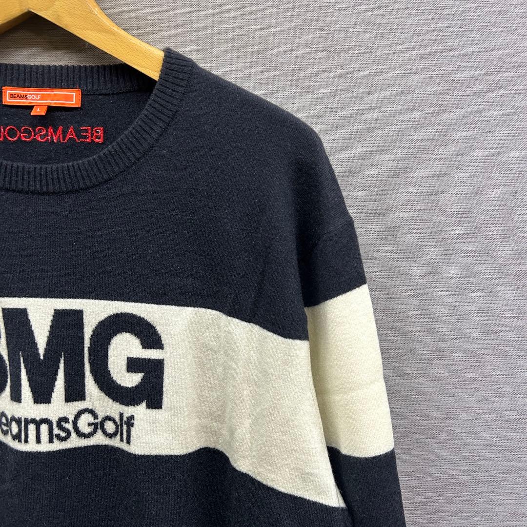 BEAMS GOLF ビームス ゴルフ ライン ロゴ 14ゲージ ニット