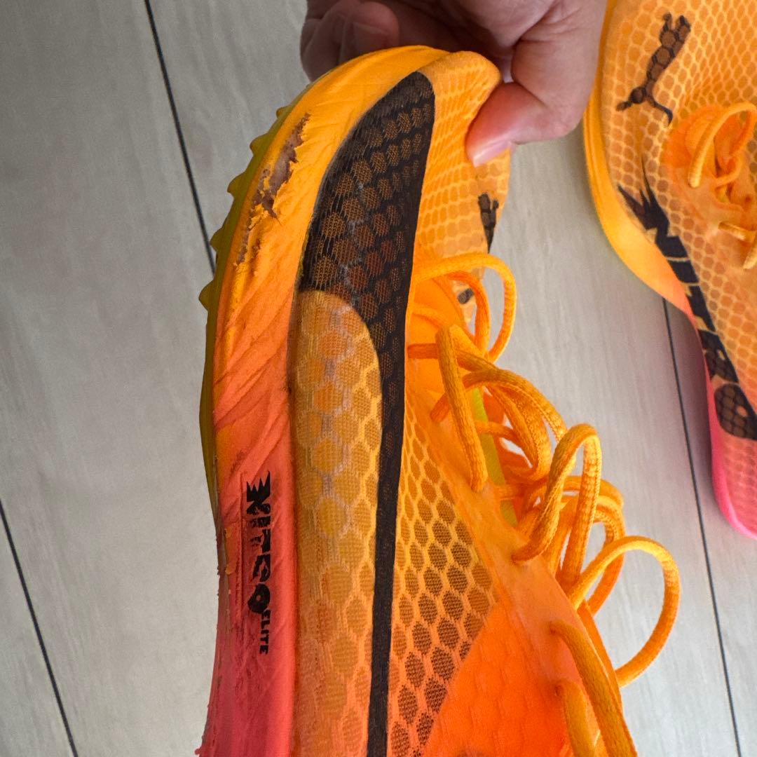 PUMA NITRO スパイクシューズ オレンジ/ブラック　27㎝