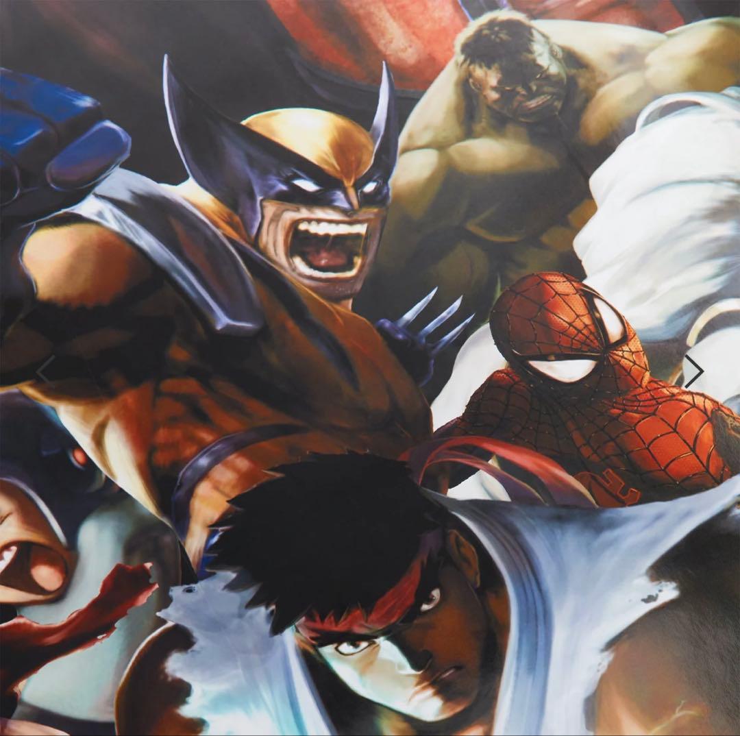 特大ポスター2枚セット Marvel vs Capcom Kith スト2
