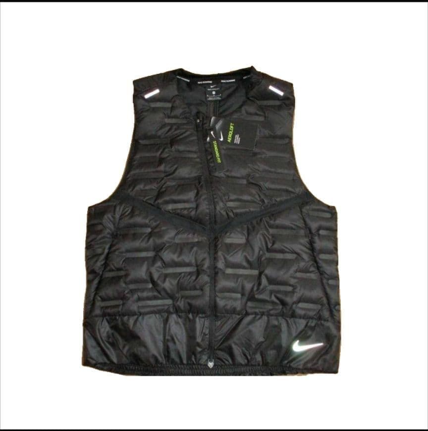残少 XXL ナイキ エアロロフト リアルダウンベスト ランニング ゴルフ 黒