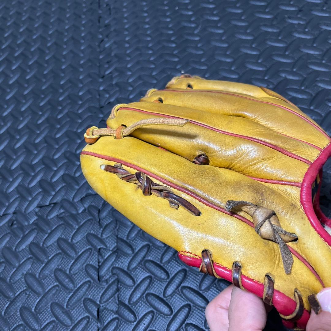 横*山様 Slugger 軟式グローブ イエロー/レッド